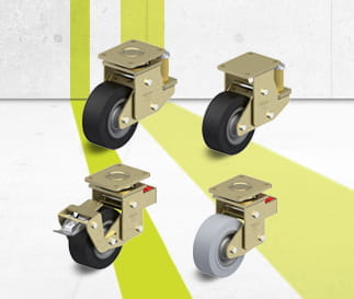 SE-serien med fjädrande hjul och länkhjul